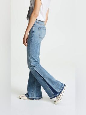 Baldwin Willow Mid Rise Flare Jeans in Condor 28